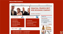 Desktop Screenshot of nishantwebsolutions.com